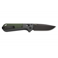 Benchmade Redoubt 3.55" Drop Point Folding Knife, Black - 430BK