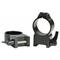 Warne Scope Mounts Maxima 30mm Extra High Steel Quick Detach Scope Ring, Matte Black - 216LM