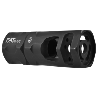 Phase 5 FATman 5/8-24 Hex Muzzle Brake, .308 Win/7.62x51mm/.300 Blackout, Parkerized Black - FATman-5/8-24