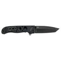 CRKT M16-02DB Black Tanto 3.12" Tanto Assisted Folding Knife, Black - M1602DB