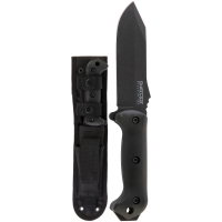 KA-BAR Becker Crewman Clip Point Fixed Blade Knife, 5.5", Black - BK10