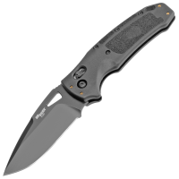 Hogue K320, Folding Knife, Black, Drop Point Blade, 3.5", Nitron