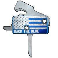 Rise Armament Back the Blue Super Sport Flat Trigger - RA-140F-BTB