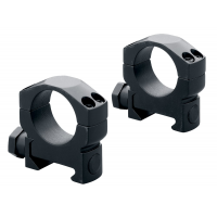 Leupold Mark 4 1" Medium Aircraft Grade Aluminum 2-Piece Scope Ring, Matte Black - 57524