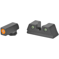 Meprolight Hyper-Bright, Tritium Sight Set, Orange Front/Green Rear, for Glock 42, 43, 43X and 48