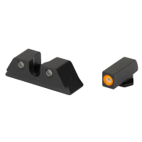 Meprolight Hyper-Bright, Tritium Sight Set, Orange Front/Green Rear, Fits Canik TP9