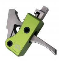 Stern Defense Hybrid 2-Stage Drop-in Small Pin Trigger for AR-15, AR-10 Style Rifles, Green/Black - H2S