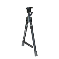 Primos Trigger Stick Gun Mounted Bipod Short for Bolt Action Rifles, Black/Gray - 65825