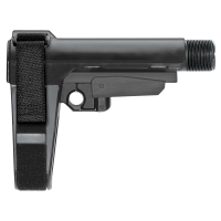 SB Tactical SBA3 5 Position Adjustable Arm Brace Buffer Tube Not Included, Black - SBA3X-01-SB