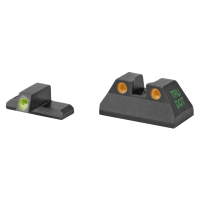 Meprolight Tru-Dot, Fixed Tritium Sights, Green/Orange, Fits HK USP Compact 9/40S&W/45ACP