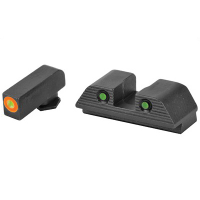 AmeriGlo Trooper Glock MOS 17/19/22/23/24/26/27/33/34/35/37/38/39 Gen 1-4 Green Tritium Sight Set - GL-816