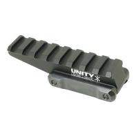 Unity Tactical FAST Optic Riser Black Picatinny FST-ORB