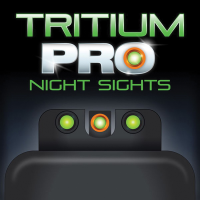 TruGlo Tritium Pro Night Sight Set for S&W Shield EZ 380 Pistol, Green with Orange Outline Front/Green with Black Rear - TG231MP3C