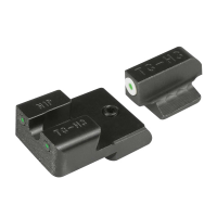 TruGlo Tritium Pro Front/Rear Night Sight Set for 1911 5" Government 9mm Luger/40 S&W Handgun - TG231N2W