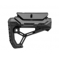 FAB DEFENSE GL-Core Buttstock with Cheek Rest, Black - FX-GLCORECPB