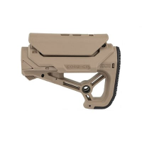 FAB Defense AR-15 Buttstock Small/Compact Fits Mil-Spec And Commercial Tubes FDE - FX-GLCORESCPT