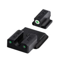 TruGlo Tritium Pro Front/Rear Night Sight Set for Ruger LC, White - TG231R2W