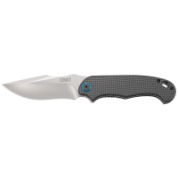 CRKT PSD Silver Plain Drop Point 3.63" 7920 Satin 1.4116 Stainless Steel