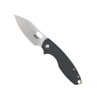 CRKT PILAR III Frame Lock, Drop Point, Stonewashed, Silver Plain - 5317D2