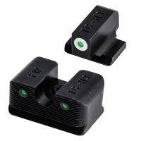 TruGlo Tritium Pro Sight Front/Rear, Green/White/Green - TGTG231F2W