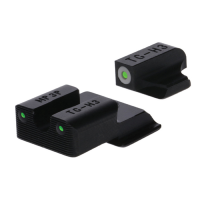 TruGlo Tritium Pro Sight Front/Rear, Green/White/Green - TGTG231MP4W