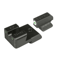 TruGlo Tritium Pro Sight Front/Rear, Green/White/Green - TGTG231N4W