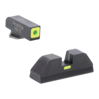 AmeriGlo CAP Sight Set for Glock 17, 19 Pistols, Green with Lumigreen Outline Front, Lumigreen Paint Bar Rear - GL614