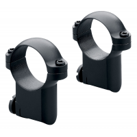 Leupold Ruger M77 1" Medium Steel 2-Piece Scope Ring, Matte Black - 170351