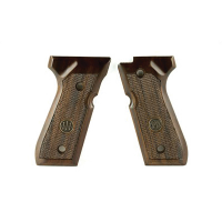 Beretta 92/96 Series Standard Wood Grips With Medallion, Walnut - JG92FSW