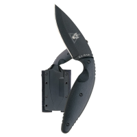 KA-BAR Large TDI Drop Point Fixed Blade Knife, 3.688", Black - 1482