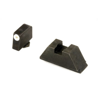 AmerGlo Suppressor Height Green Tritium Front Black Rear Sight Set For All Glocks Except 42/43 - GL-411