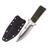 Magnum Research Clip Point Fixed Blade Knife, 9", Gray/Green - KNIFE1911