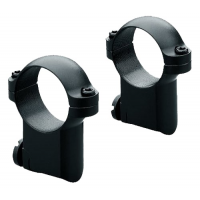 Leupold Ruger #1 and 77/22 1" Medium Steel Extended 2-Piece Scope Ring, Black - 52306