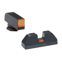 AmeriGlo CAP Sight Set for Glock 17, 19, 22 Pistols, Green with Orange Outline Front, Orange Paint Bar Rear - GL616