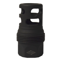 Yankee Hill Machine sRx Short Muzzle Brake - 11/16"-24 tpi, Black Power - YHM-4445-MB-24B