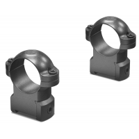 Leupold CZ 550 1" Medium Steel 2-Piece Scope Ring, Matte Black - 177359