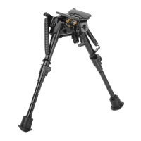 Caldwell XLA Spring Pivot Position Bipod - Black - Stability and Precision in Every Shot - 635705