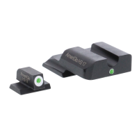 AmeriGlo I-Dot Front/Single Dot Rear Night Sight Set for M&P Shield Pistols, Green with White Outline Front, Green Rear - SW141