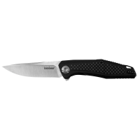 Kershaw Atmos Modified Drop Point Folder Knife, 3", Black - 4037