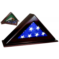 PS Products Peace Keeper Patriot Flag Case w/ Concealment Personal Vault, Mahogany - PFC