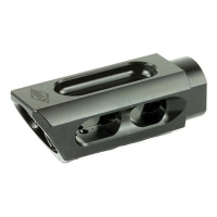 Yankee Hill Machine Co Slant Brake/Compensator 9MM, Black, 1/2X36 - AR YHM-85-MB-A