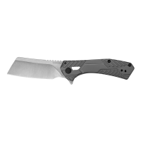 Kershaw Static 2.9" Cleaver Folding Knife, Silver - 3445