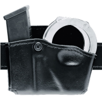 Safariland 573 Open Top Magazine and Hand Cuff Pouch, Plain Black - 573-83-21