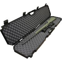 MTM Case Gard Single Scoped Plastic Rifle Case - 50" - Sleek Black Finish - RC51