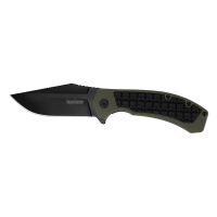 Kershaw Faultline Clip Point Folder Knife, 3", Olive Drab - 8760