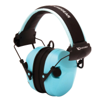 Pyramex Sentinel Polymer Earmuff Adult/26 dB, Black/Powder Blue - VGPME26