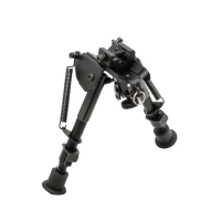 Steady Your Aim with the TruGlo Tac-Pod Fixed Base Adjustable Folding Bipod in Black - TG-TG8901Z