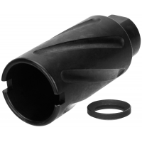 Tacfire 1/2-28 Spiral Fluted Krinko Style Muzzle Brake, .223 Rem/5.56, Black Oxide - MZ1007-N