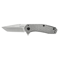 Kershaw CATHODE 2.25" Drop Point Assisted Folding Knife, Silver - 1324