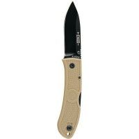 KA-BAR Dozier Drop Point Folding Knife, 3", Coyote Brown - 4062CB